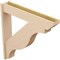 Ekena Millwork 7 1/2-in W x 42-in D x 42-in H Funston Slat Rough Cedar Woodgrain TimberThane Outlooker, Primed Tan OUTUR075X42X42FST24RCPR - alternate 3